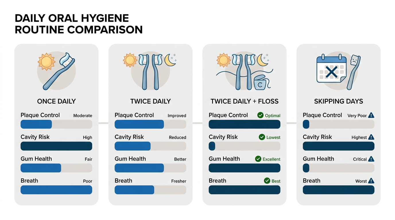 oral-hygiene-routine-comparison-infographic